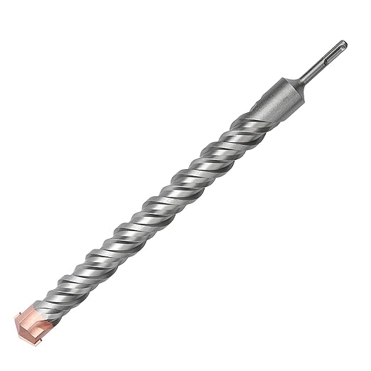 1 x 10.2 inch (25x260mm) SDS Plus Masonry Drill Bit, Rotary Hammer Drill Bit,Concrete Drill Bit for Concrete, Brick, Block,1 x 7.7 x 10.2 inch