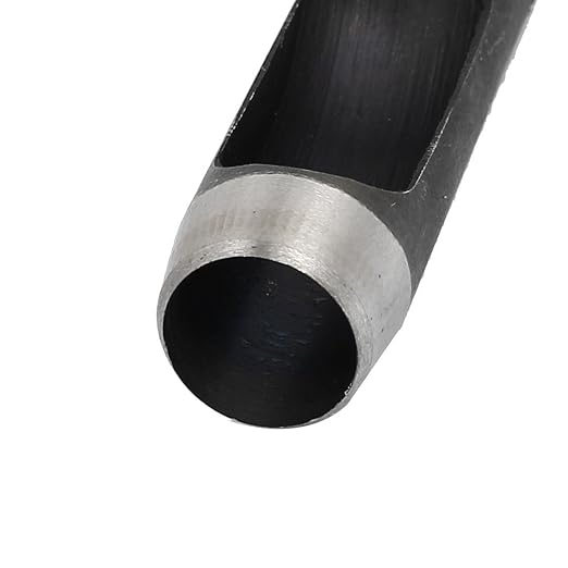 uxcell 14mm Dia Metal Knurled Shank Hollow Hole Punch for Leather Gasket Strap