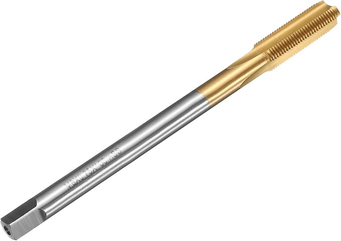 uxcell Metric Thread Tap M8 x 0.75 H2 100mm Straight Flute Screw Thread Milling Machine Taps Threading Tapping Repair Tool