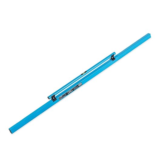 OX Tools Concrete Screed, Pro Series 96 Inch Screed with Level Vial, 8 Ft Concrete Darby, Aluminum Lightweight & Reversable Handle for Cutting and Smoothing Concrete, Powder Coated for Easy Cleanup