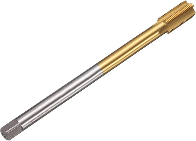 uxcell Metric Thread Tap M12 x 1 H2 150mm Straight Flute Screw Thread Milling Machine Taps Threading Tapping Repair Tool