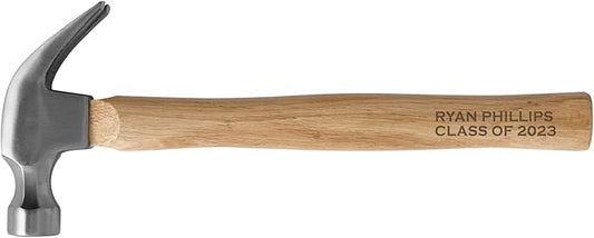 Let's Make Memories Personalized Hammer Keepsake - For Him - Wood Handle - Engraved Message - Stocking Stuffer - Nailed It! - Graduation - Achievement - For Dad