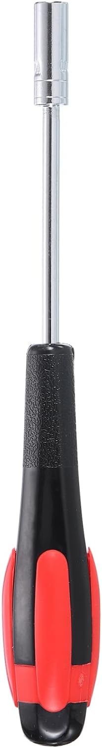 HARFINGTON Metric Nut Driver 5.5mm Dia 75mm Shank Non-Magnetic 6 Point Hex Socket Screwdriver with Non-Slip Handle for Tightening and Loosening Fasteners
