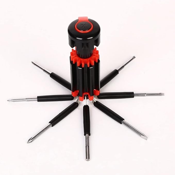 Multifunctional Screwdrivers Tool with Worklight and Flashlight, Portable Multi Tool Screwdriver Professional Repair Tool, General Screwdriver Multitool for Home Kitchen Car