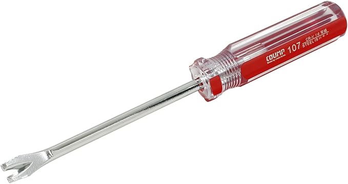 3 Pcs Tack Lifter Nail Puller, Elbow Head V Tip Nail Staple Rivet Tack Puller Screwdriver Tool, Length: 7.4"