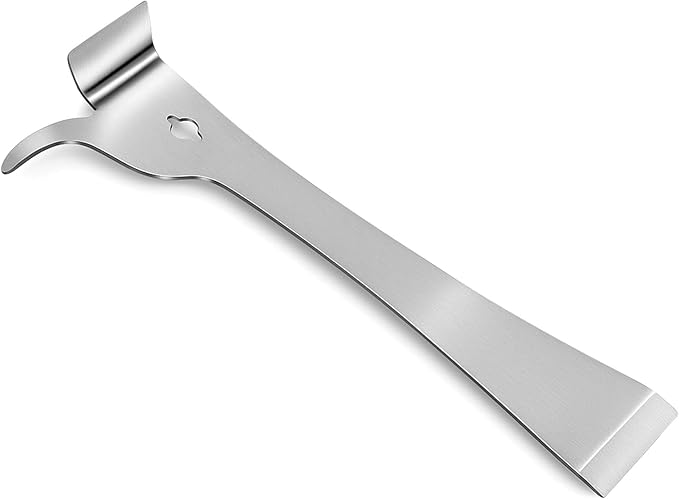 Beekeeping Stainless Steel Hive Scraper Tool J Hook Multi-Functional Hive Tool for Beekeepers(1 Pcs)