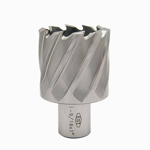 EST HSS M2AL Annular Cutter 1" DOC with 3/4" Weldon Shank for Magnetic Drill Press (D1-9/16" X 1")