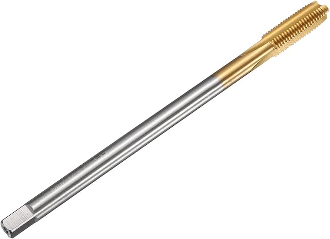 uxcell Metric Thread Tap M8 x 1 H2 120mm Straight Flute Screw Thread Milling Machine Taps Threading Tapping Repair Tool