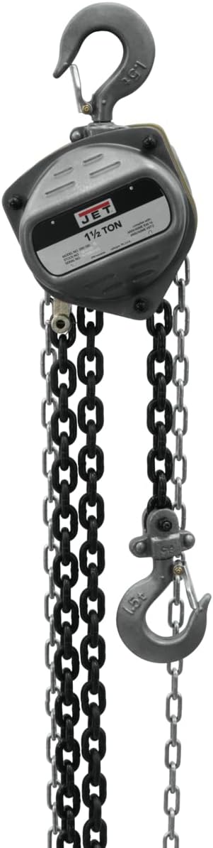 JET 1-1/2 Ton Hand Chain Hoist, 10' Lift (Model S90-150-10)