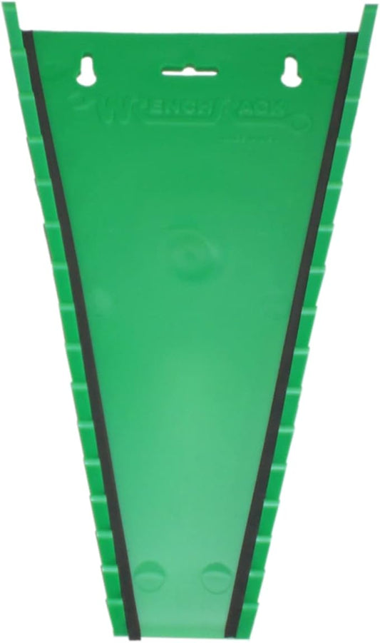 Protoco 3041 Standard Wrench Rack, 15 Piece Magnetic, Tool Organizer for Tool Box, Tool Cart or Wall Mounted, Green