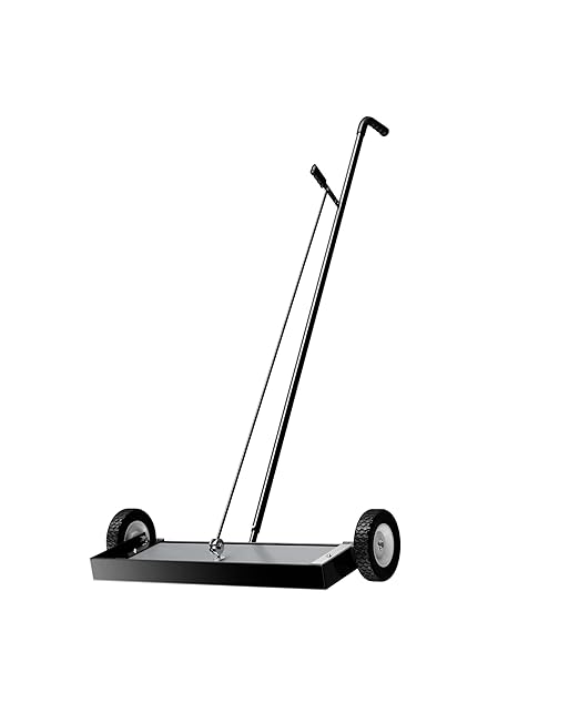 Master Magnetics Heavy Duty Magnetic Sweeper - Heavy Duty Push-Type with Release, 24" Sweeping Width, MFSM24RX