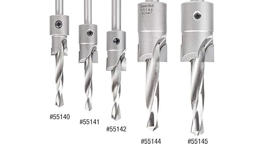 Amana Tool 55142 Carbide Tipped Shankless Counterbore with Slow Spiral #24 Screw 3/4 D x 3/8 Drill D x 3/8 Drill SHK