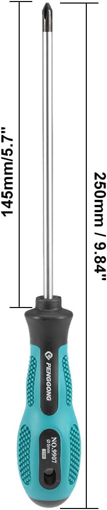 uxcell #1 Phillips Screwdriver 6 Inch Round Shaft Non Slip Comfortable Handle