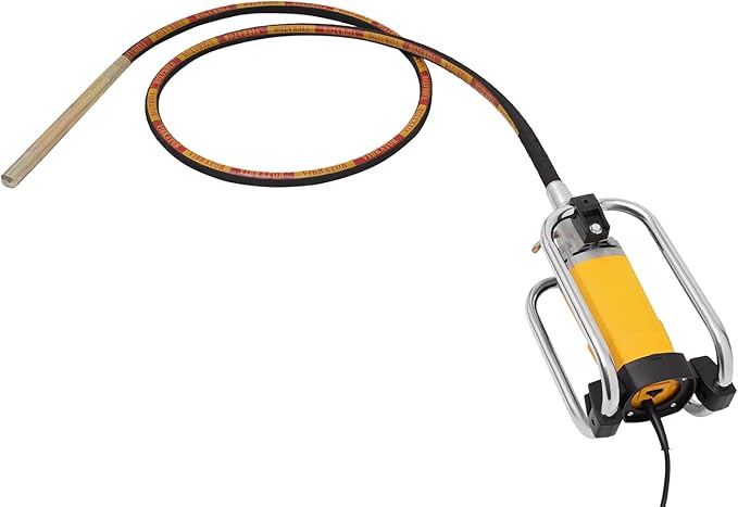 Electric Concrete Vibrator, 2000W 4300rpm Handheld Insertion Concrete Vibrating Tool with 13FT Vibrating Shaft, Portable Pencil Cement Vibrarator for Industrial Concrete Construction