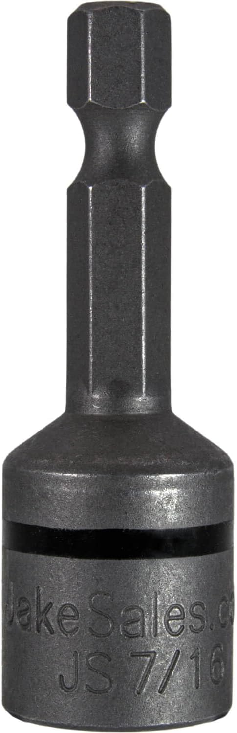 7/16-Inch Magnetic Hex Head Driver Bit w/Quick Change Shank - Used for Installing Screws, Nuts, Bolts, etc. - (EACH)