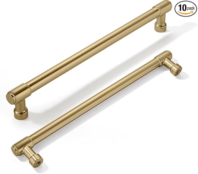 khtumeware 10 Pack 7-1/2 Inch(192mm) Champagne Bronze Cabinet Pulls Kitchen Cabinet Hardware for Cupboard Drawer Pulls Dresser Handle