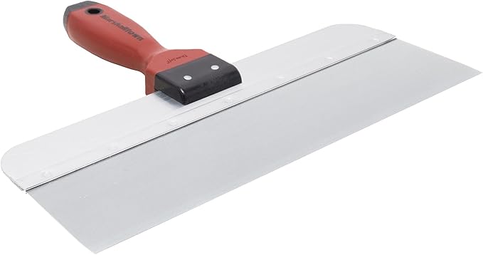 MARSHALLTOWN DuraSoft Taping Knife, 14 Inch Stainless Steel Blade, Made in the USA, For Drywall Finishing, 3514SD