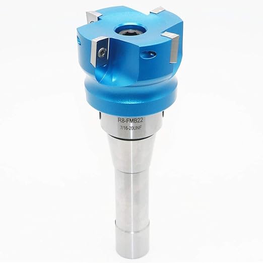 2.5 Inch Face Milling Cutter Aluminum 400R 63MM CNC End Milling Cutter Holder + R8-FMB22 Shank Face Shell Mill Arbor + 4pcs APKT1604 Carbide Inserts + 8mm Hexagon Wrench + T15 Wrench CNC Machine Tools