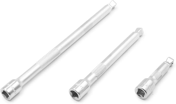 Genius Tools 3 Piece 1/4" Dr. Wobble Extension Bar Set BE-22406