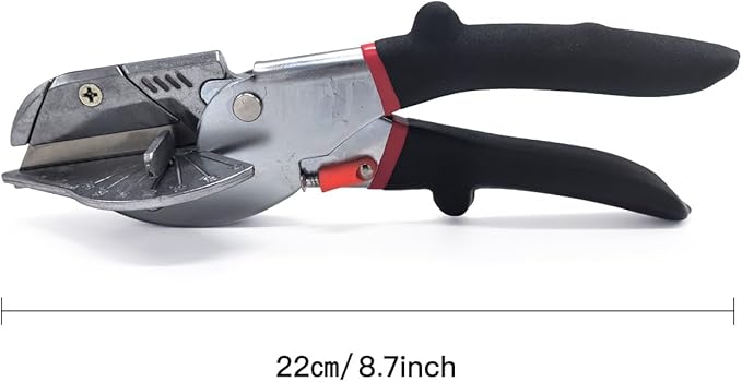 Multi Angle Miter Shear Cutter Hand Tools,45-135 Degree Adjustable Angle Scissors Trim Shears Tools (Black)