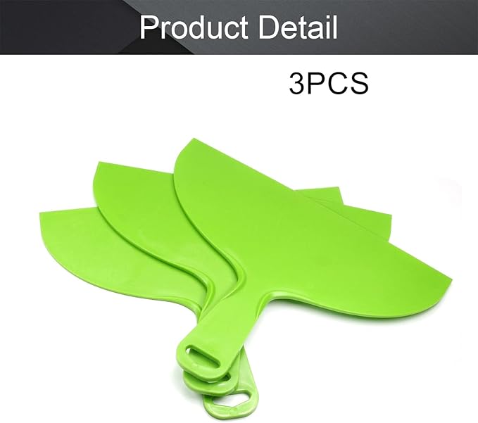 Utoolmart Putty Scraper 10" Plastic Flexible Putty Knives Spreader for Taping Drywall Wall Painting Green 3Pcs