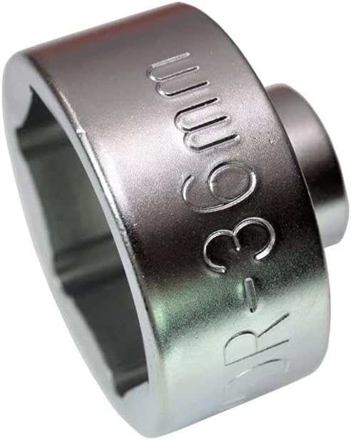 PT Auto Warehouse OFS-36MM - Low Profile Oil Filter Wrench Socket - 36mm