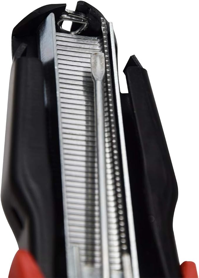 Hog Ring Pliers Kit Gun, Manual D-Type HR22 Staple Gun &1600 pcs Galvanized Clips Hog Rings, Professional Upholstery Installation Kit, Fastener Gun, Nailer Pliers for Feed Fence Birdcage