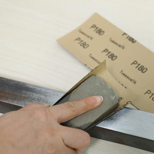 30Pcs 9 x 3.6 Inchs 180 Grit Wet and Dry Handmade Universal Sanding Sheets, Suitable for Woodworking Furniture/Automobiles/Metal/Lacquer Polishing Sandpaper