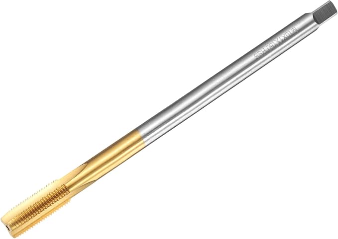 uxcell Metric Thread Tap M10 x 1 H2 150mm Straight Flute Screw Thread Milling Machine Taps Threading Tapping Repair Tool