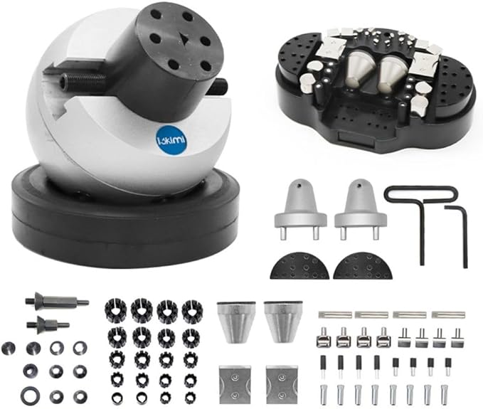 Lakimi Air-Free Pneumatic Impact Engraving Machine + 5 Inch Engraving Block with 71PCS Set Engraving Tool
