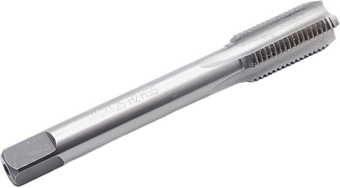 Metric Thread Tap, M12 X 1.25 HSS Machine Right Hand Thread Tap M12 X 1.25mm