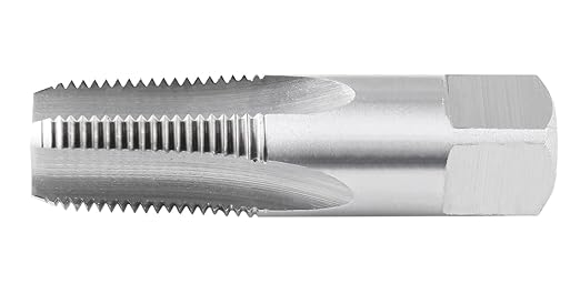 Accusize Industrial Tools 3/8'' to 18 H.S.S. Taper Pipe Tap-Npt, 2-9/16'' Oal, 1-1/16'' Thread Length, 4 Flutes, American Standard, NPT-38