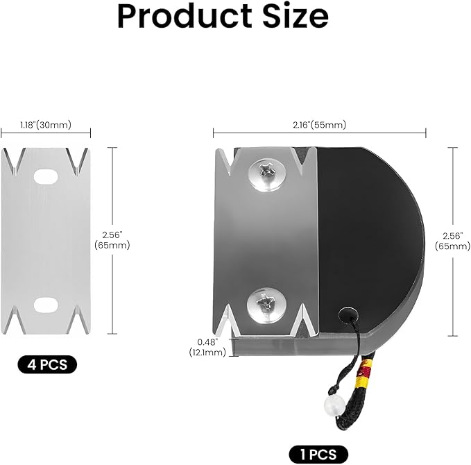 Edge Banding Trimmer,Complete Kit with 4 Pcs Replacement Blades for Precise Trimming of PVC, ABS & Wood Veneer in Furniture Repair and DIY Projects