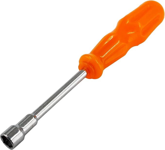 Biaungdo 10mm Socket Wrench Screwdriver, High-Carbon Steel Hexagon Nut Driver Non-Magnetic Tip Hex Nut Screwdriver Hand Tool