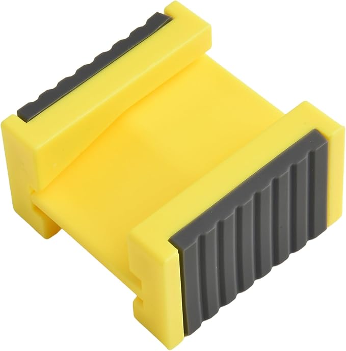 Edge Tape Holder and Edge Banding Trimmer Tool for Woodworking, Adjustable Edge Tape Fixer with Uniform Pressure and Anti-Misalignment Guide, Small Wood Wedge Tool, Yellow(Big)