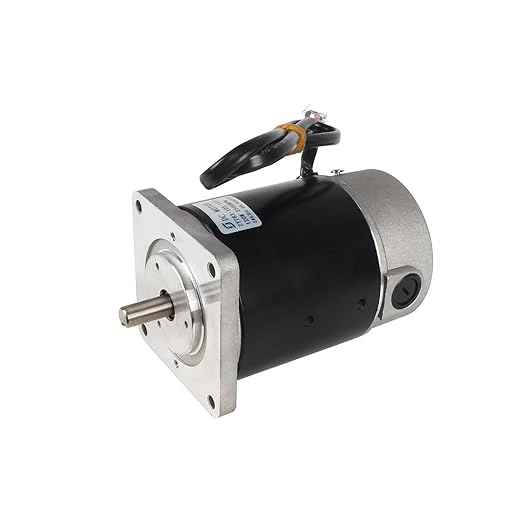 RATTMMOTOR ZYT83-10S Brushed Lathe Motor 120W 110V 2500RPM, M10 Shaft Brushed DC Spindle Motor for Metal Lathe Machine Replacement Part Accessories CJ0618