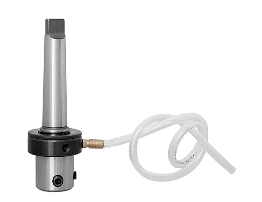 Accusize Industrial Tools Mt3 to 3/4'' Weldon Shank, Annular Cutter Arbor with Coolant System for Drill- Use Annular Cutter on Drill Press, Mc10-0003