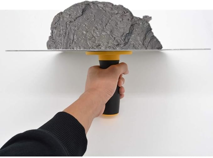 Lightweight Premium Aluminum Plate Plastering Hawk Plastering Hand Board with Comfort Grip Handle 12 x 12-Inch