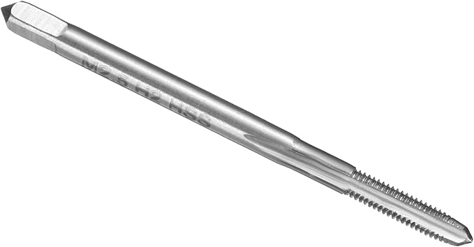 uxcell Hand Plug Tap M2.5 x 0.45 H2 Metric Thread Plug Style Taps Straight Flute Screw Tapping Threading Tool High Speed Steel HSS6542