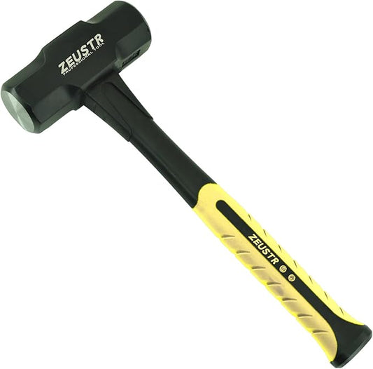 4LB Sledge Hammer, Nylon Handle with Shock Reduction and Anti-Slip Grip