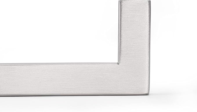 Probrico 3-3/4 Inch(96mm) Hole Center Cabinet Handles for Kitchen/Bedroom/Bathroom Indoor 20 Pack, Square Tube Dresser Drawer Handles in Brushed Nickel, Modern Stainless Steel Cabinet Pulls