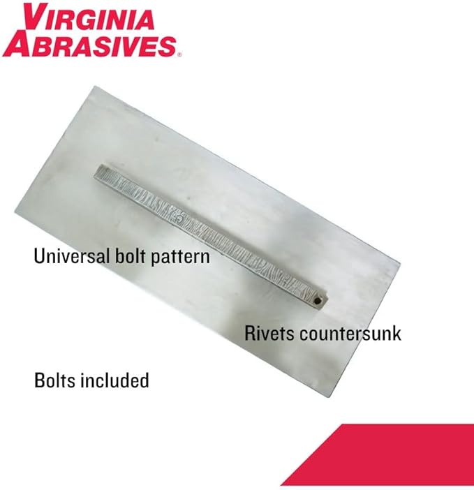 Virginia Abrasives 6" x 14" Finishing Blade for Concrete/Masonry, Fits 36" Trowel