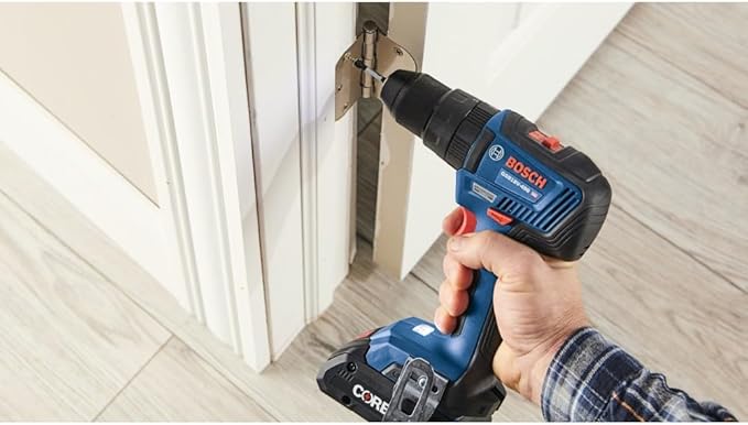 BOSCH GXL18V-497B23 18V Power Tool Combo Kit - 4 Tool Cordless Set with 1/2 In. Hammer Drill/Driver, Two-in-One Impact Driver/Wrench, Circular Saw, Worklight, Batteries & Charger