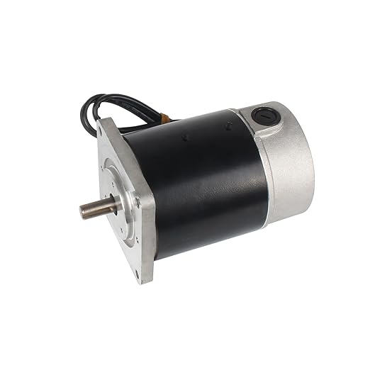 RATTMMOTOR ZYT83-10S Brushed Lathe Motor 120W 110V 2500RPM, M10 Shaft Brushed DC Spindle Motor for Metal Lathe Machine Replacement Part Accessories CJ0618