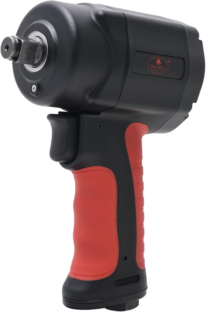 AEROPRO TOOLS 1/2-Inch composite Mini Air Impact Wrench(AP9515),compact design with 810FT-LBS strong torque