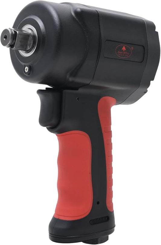 AEROPRO TOOLS 1/2-Inch composite Mini Air Impact Wrench(AP9515),compact design with 810FT-LBS strong torque