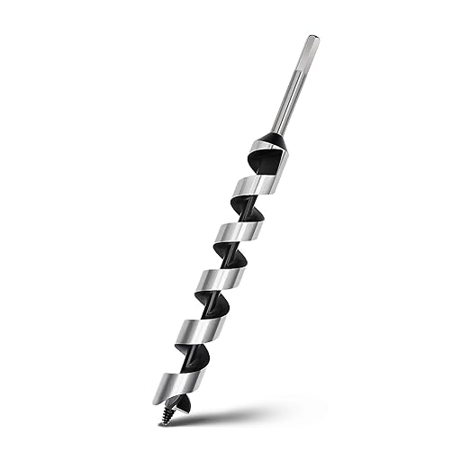 1-1/4 x 13.8 inch Auger Drill Bit for Wood,Hex Shank Ship Auger Bit for Soft Wood, Hard Wood, Plastic, Composite Materials and DIY Projects
