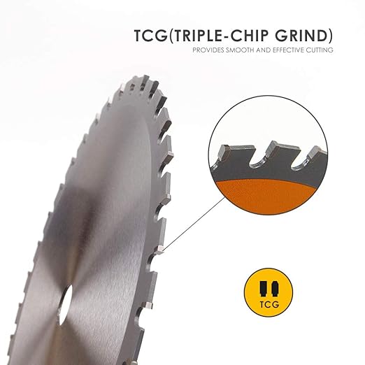 Luckyway 7 Inch Circular Saw Blade 36T with 5/8 Inch Arbor General Purpose Carbide Saw Blade for Cutting Wood, Aluminum and Non-Ferrous Metals