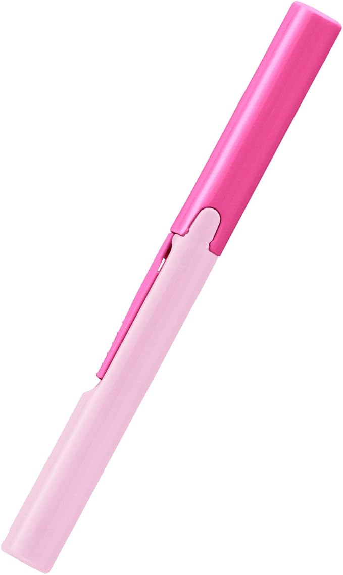 Plus Pen Style Non-Stick Compact TSA Twiggy Scissors with Cover, Pink