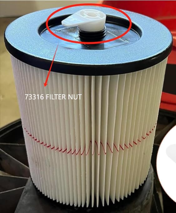 73316 Shop Vac Fixed Filter Plate White NutCompatible with Craftsman Ridgid 83872 9-16938 Wet & Dry Vacuum Cleaner (2PCS) (Pre2010)